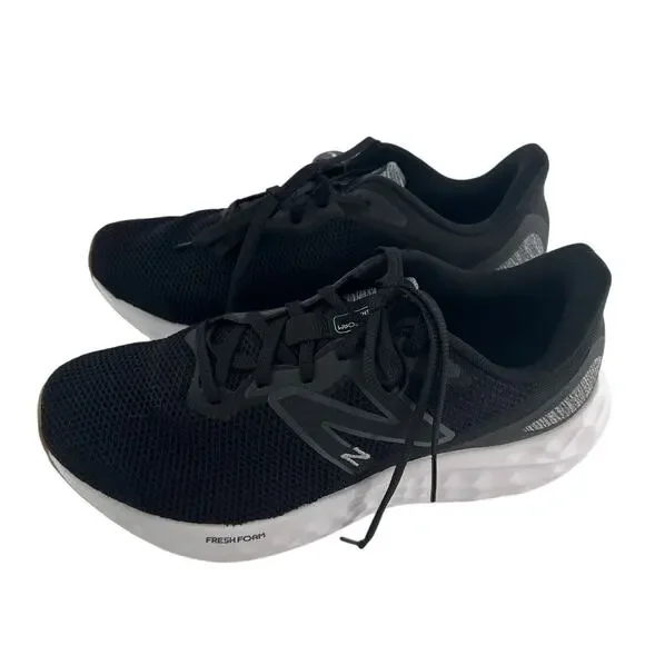New Balance Men's Black Gray Fresh Foam Arishi V4 Running Shoes Size 9 XWide